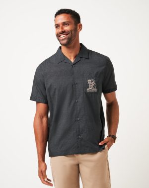 Knit Gravitation Button-Up