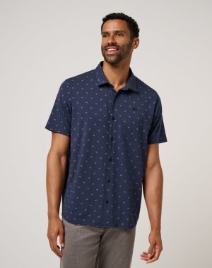 Techwoven Seashelf Button-Up
